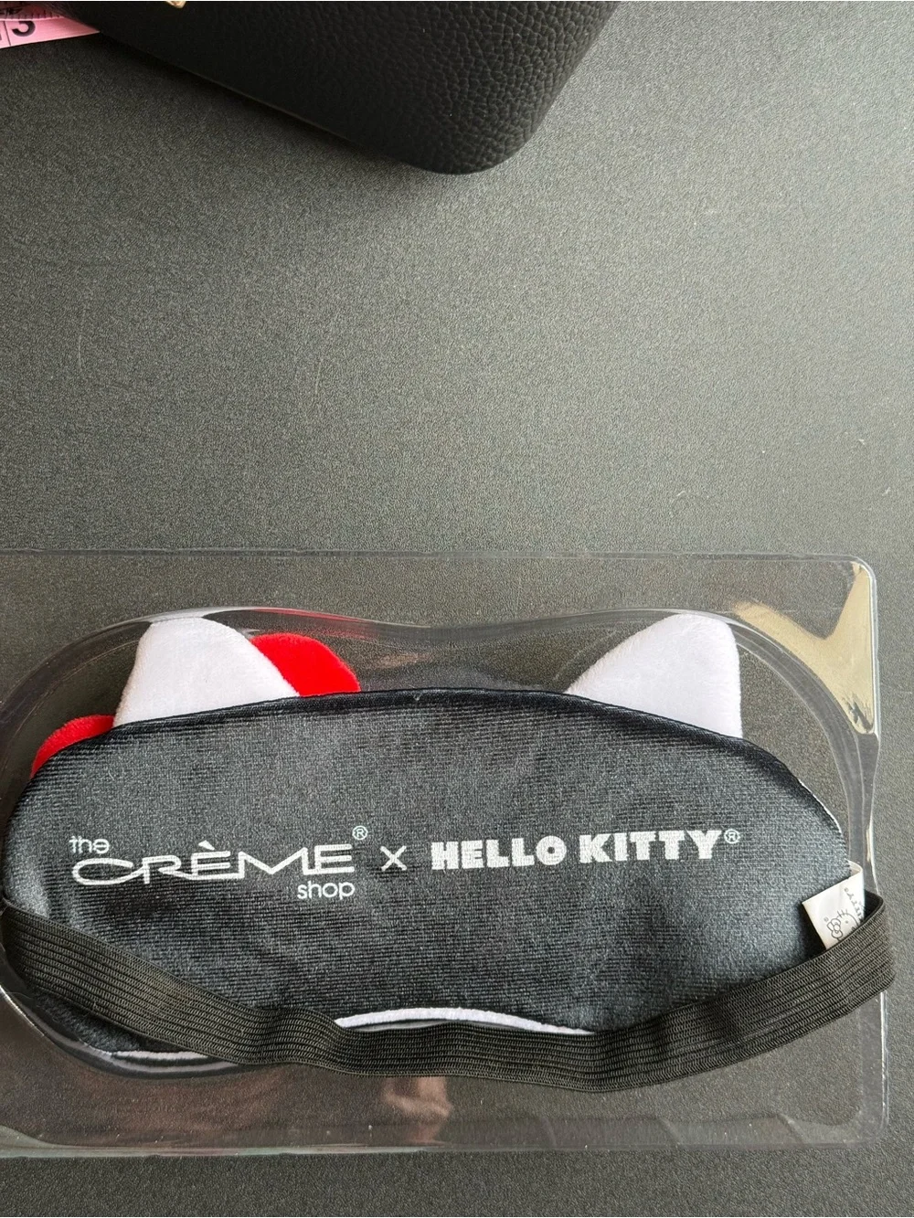 Hello Kitty Sleep Mask Packaging - White & Red Accents